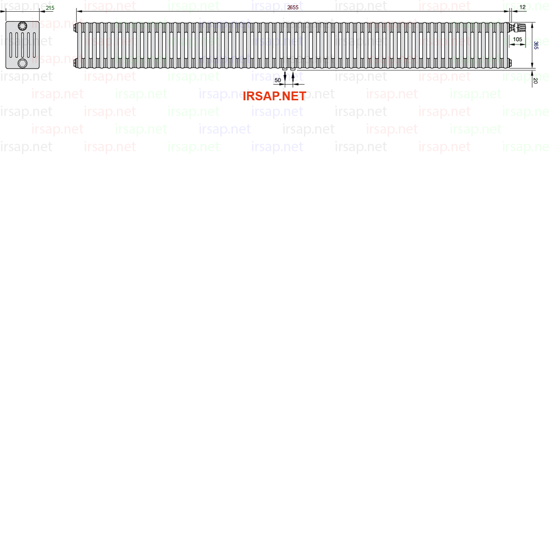 Радиатор IRSAP Tesi 60365/59 T52 CL 01